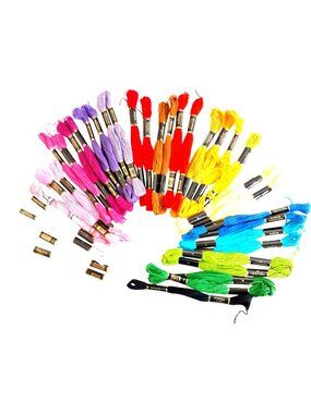 Designs For The Needle Embroidery Floss Bundle 36 Multicolor Craft Threads